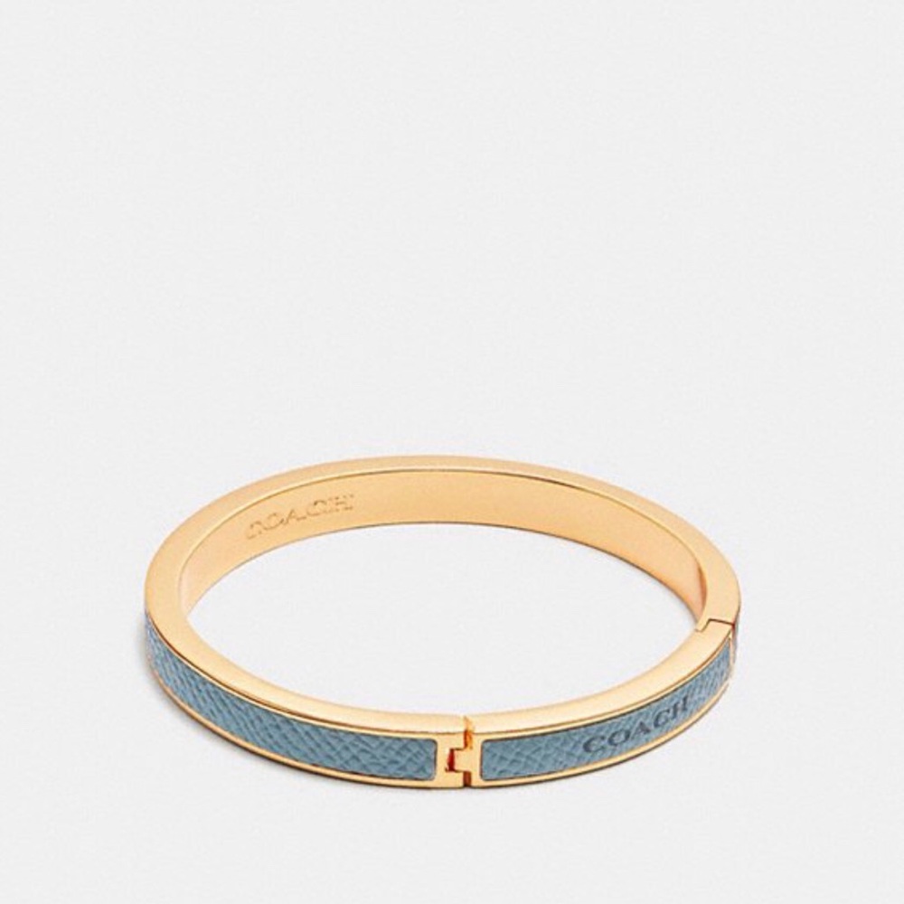 Coach Plaque Hinged Bangle